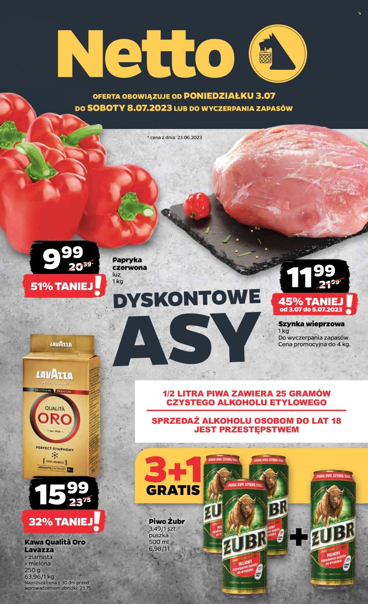 Gazetka Netto - 3.07.2023 - 8.07.2023. Strona 1