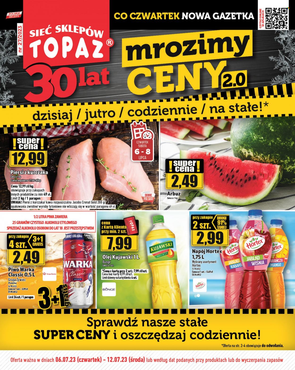 Gazetka Topaz - 6.07.2023 - 12.07.2023. Strona 1