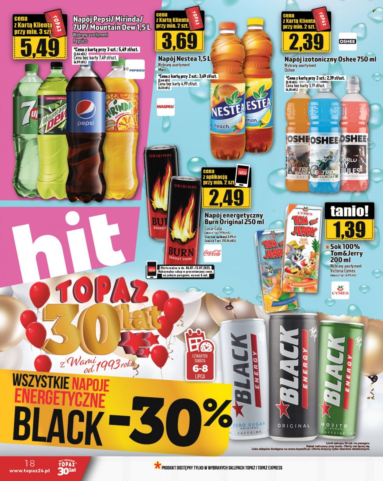 Gazetka Topaz - 6.07.2023 - 12.07.2023. Strona 18
