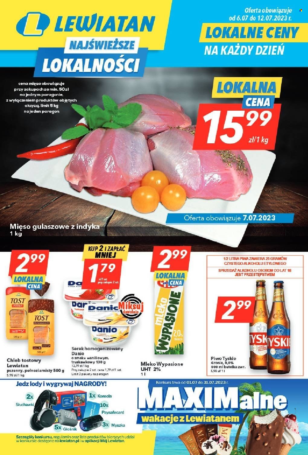 Gazetka Lewiatan - 6.07.2023 - 12.07.2023. Strona 1
