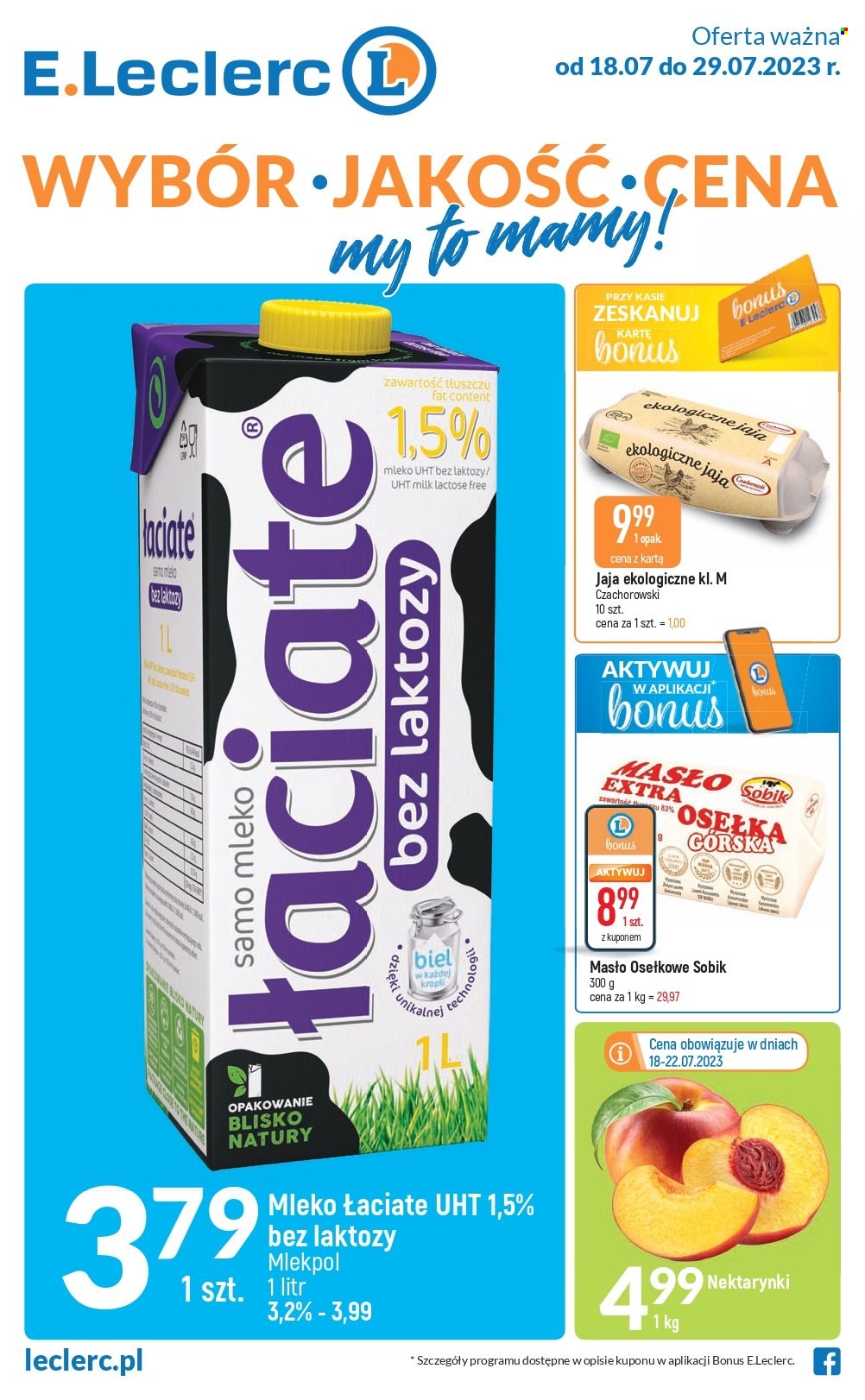 Gazetka E.Leclerc - 18.07.2023 - 29.07.2023. Strona 1