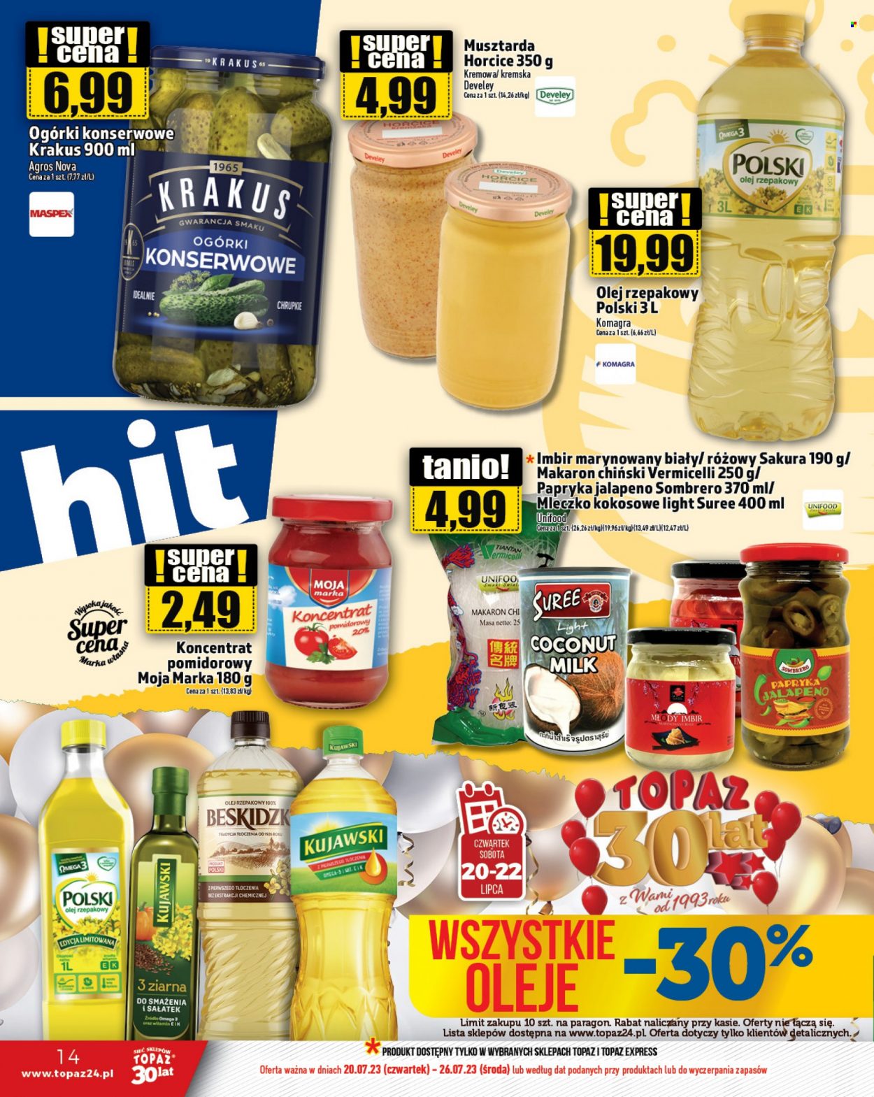 Gazetka Topaz - 20.07.2023 - 26.07.2023. Strona 14