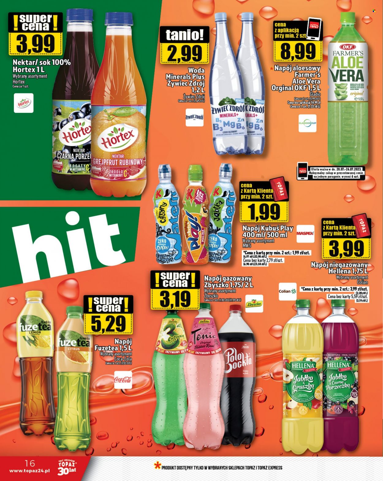 Gazetka Topaz - 20.07.2023 - 26.07.2023. Strona 16