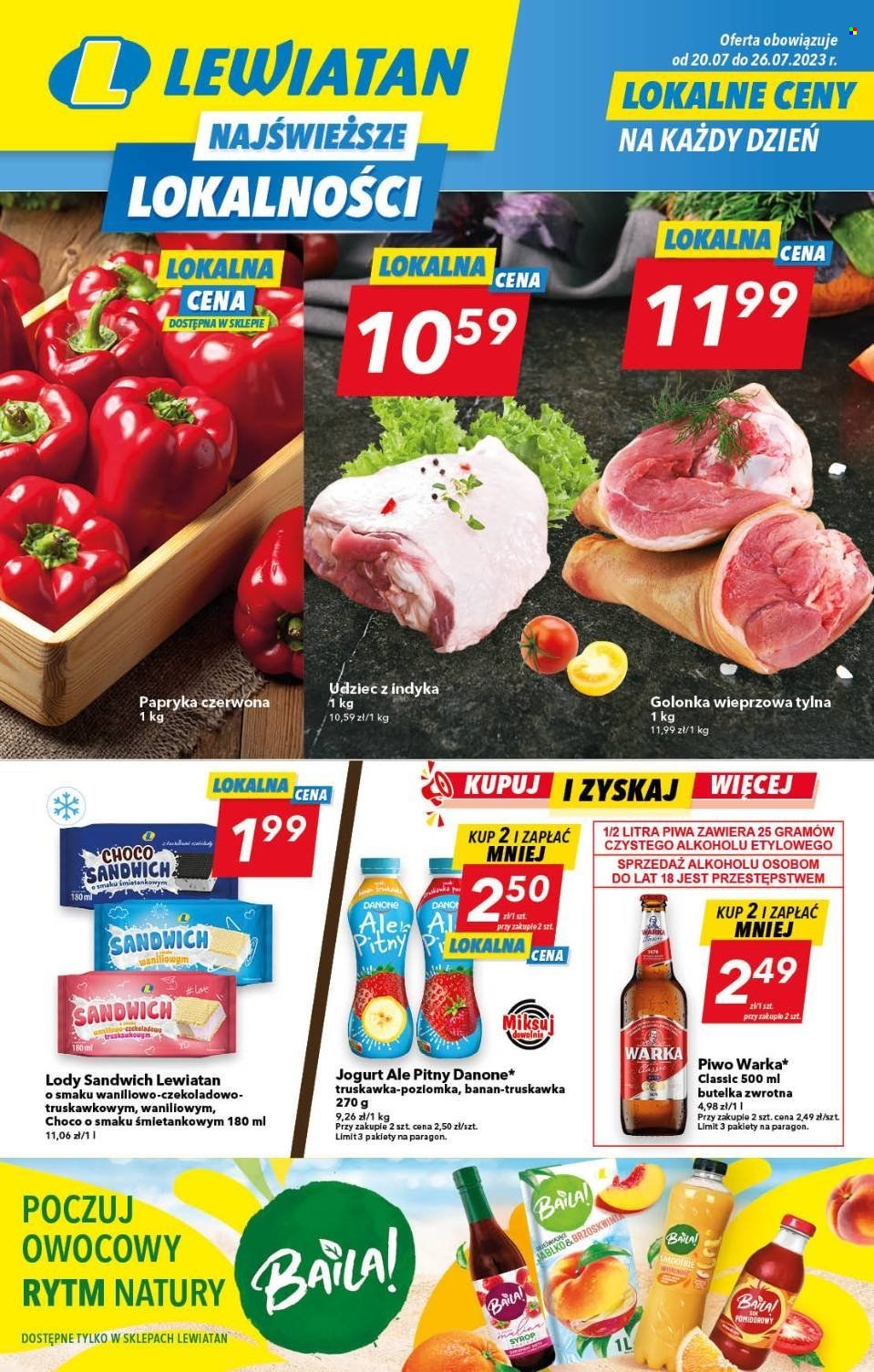 Gazetka Lewiatan - 20.07.2023 - 26.07.2023. Strona 1