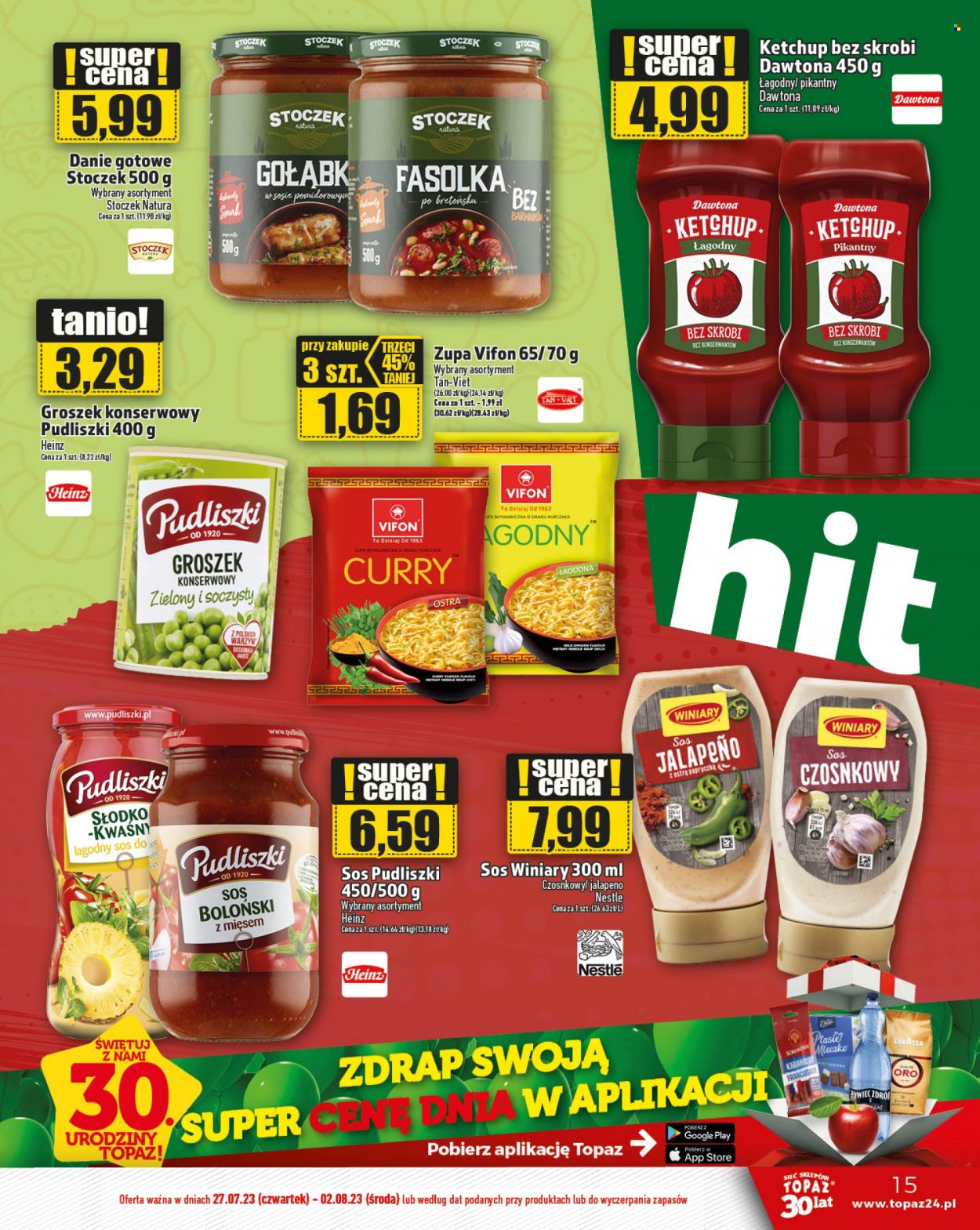 Gazetka Topaz - 27.07.2023 - 2.08.2023. Strona 15