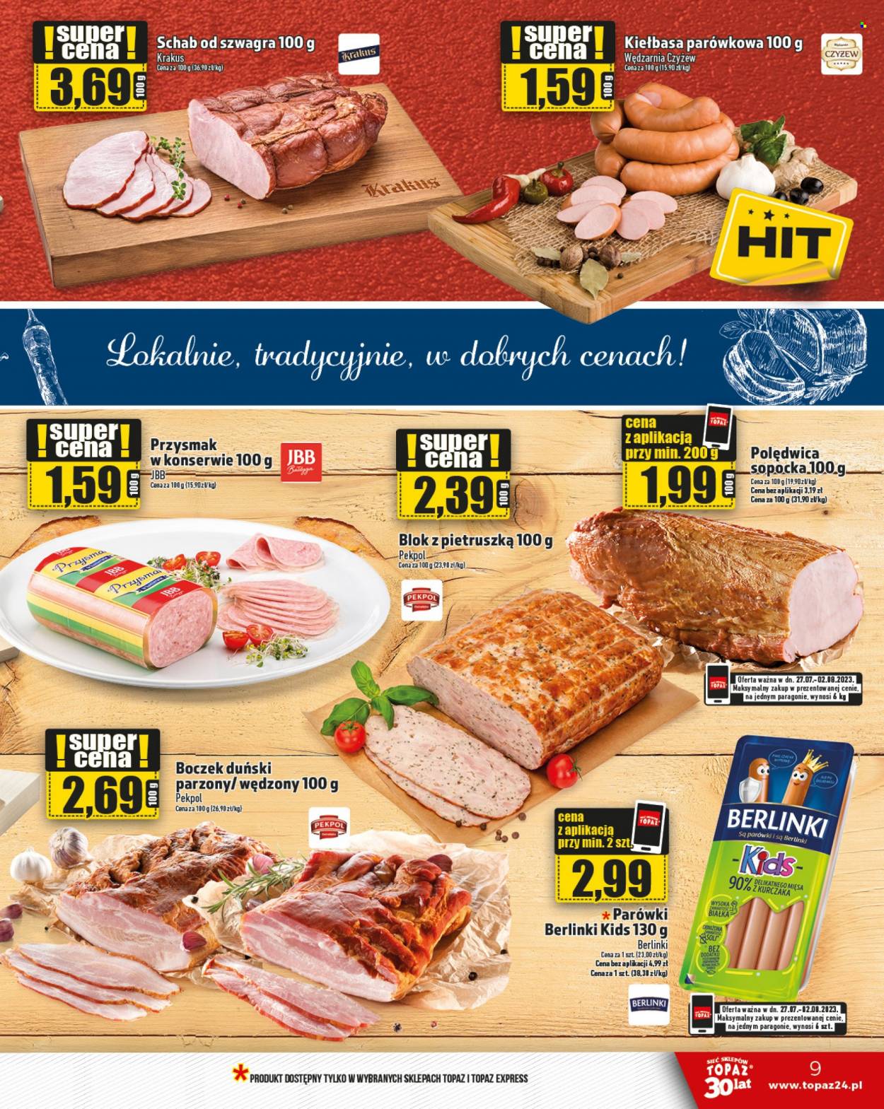 Gazetka Topaz - 27.07.2023 - 2.08.2023. Strona 9