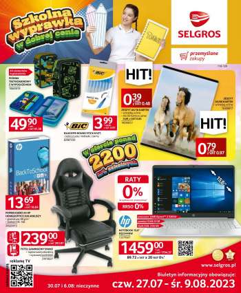 Gazetka Selgros - 27.07.2023 - 9.08.2023.