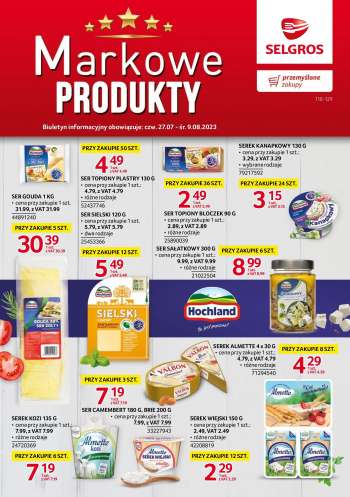 Gazetka Selgros - 27.07.2023 - 9.08.2023.