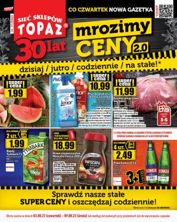 Gazetka Topaz - 3.08.2023 - 9.08.2023.