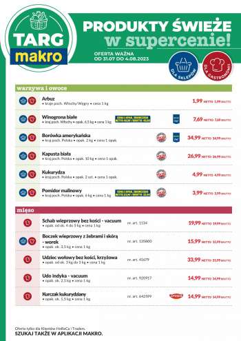 Gazetka Makro - 31.07.2023 - 4.08.2023.
