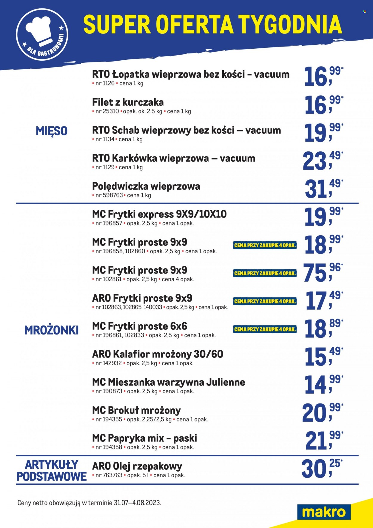 Gazetka Makro - 31.07.2023 - 4.08.2023. Strona 1