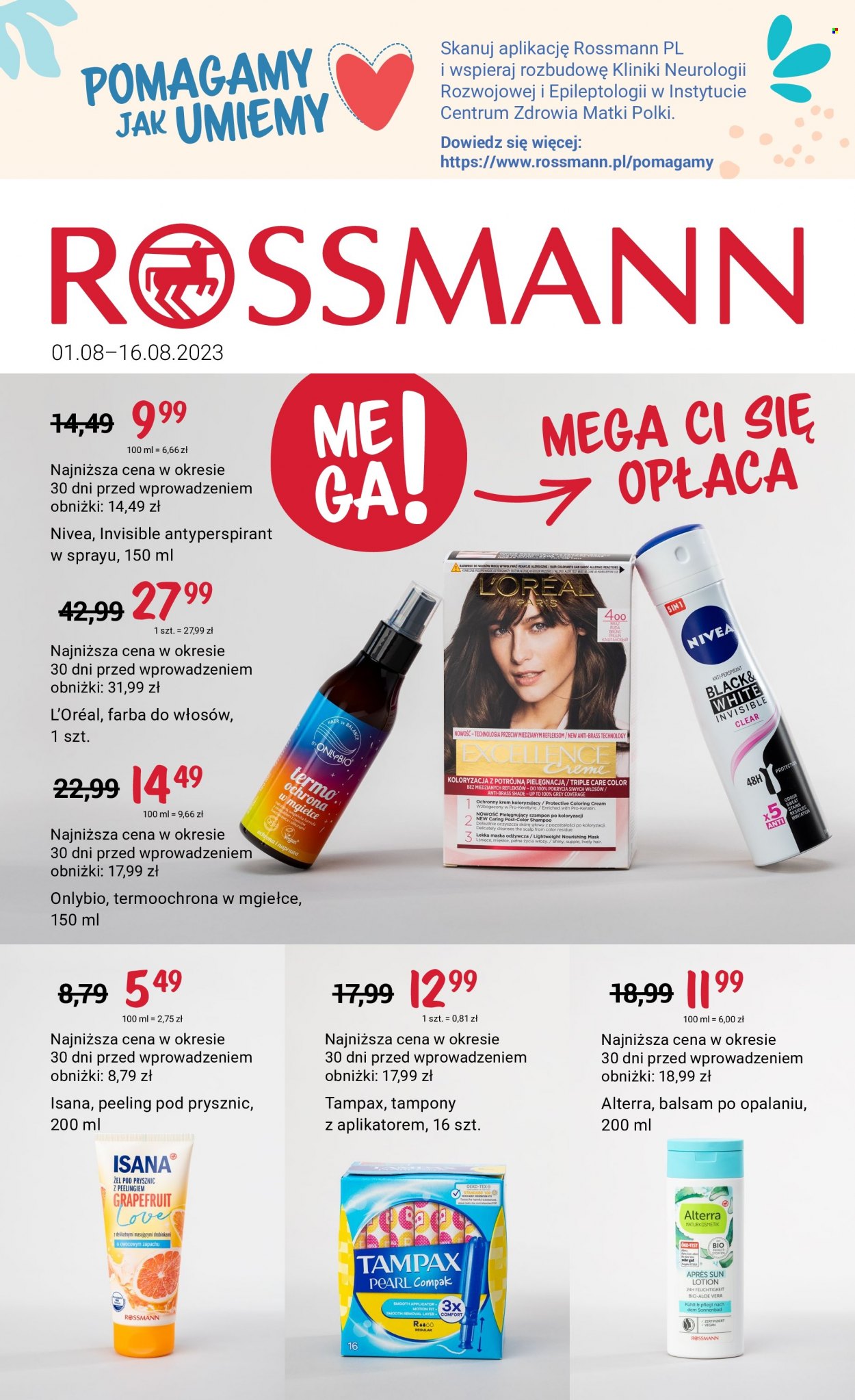 Leták Rossmann - 1.8.2023 - 16.8.2023. Strana 1