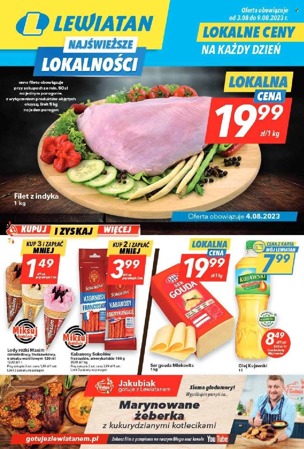 Gazetka Lewiatan - 3.08.2023 - 9.08.2023. Strona 1