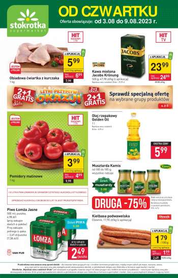 Leták Stokrotka Supermarket - 3.8.2023 - 9.8.2023.
