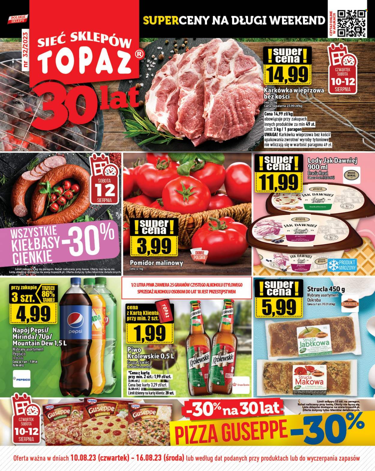 Gazetka Topaz - 10.08.2023 - 16.08.2023. Strona 1