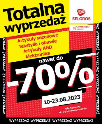 Gazetka Selgros - 10.08.2023 - 23.08.2023.