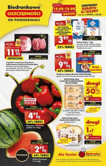 Gazetka Biedronka - 14.08.2023 - 19.08.2023.
