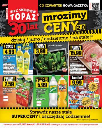 Gazetka Topaz - 17.08.2023 - 23.08.2023.