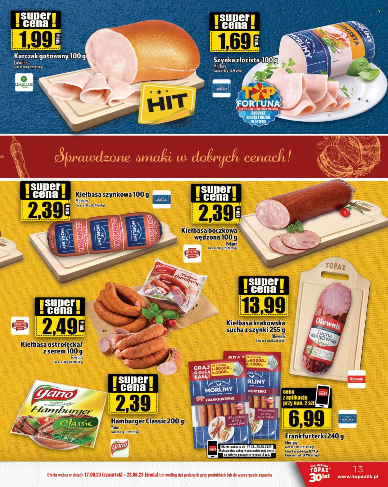 Gazetka Topaz - 17.08.2023 - 23.08.2023. Strona 13