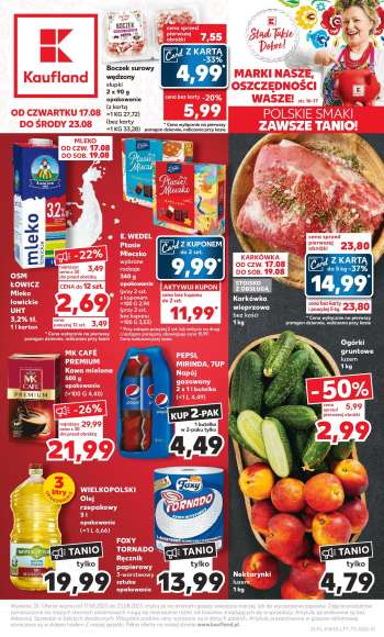 Leták Kaufland - 17.8.2023 - 23.8.2023.