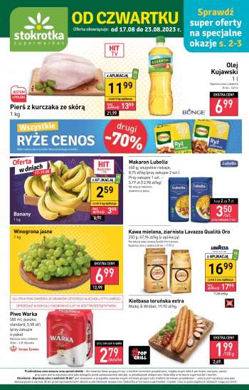 Gazetka Stokrotka Supermarket - 17.08.2023 - 23.08.2023.
