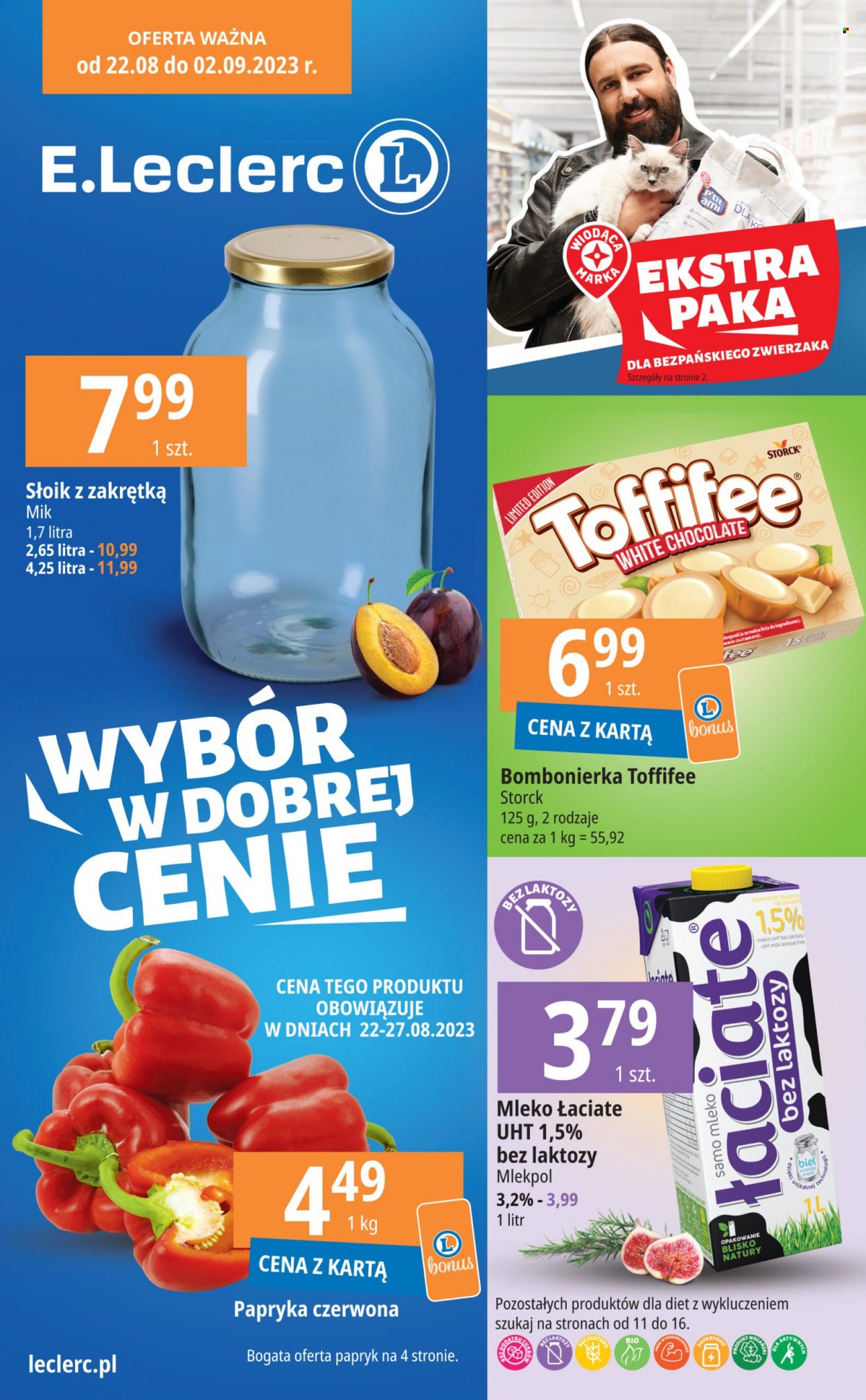 Leták E.Leclerc - 22.8.2023 - 2.9.2023. Strana 1