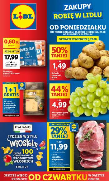Prospekte Lidl - 21.08.2023 - 27.08.2023.