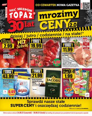 Gazetka Topaz - 24.08.2023 - 30.08.2023.