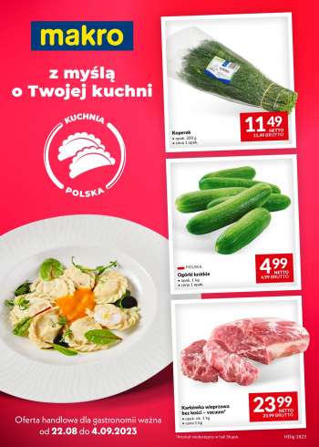 Gazetka Makro - 22.08.2023 - 4.09.2023.