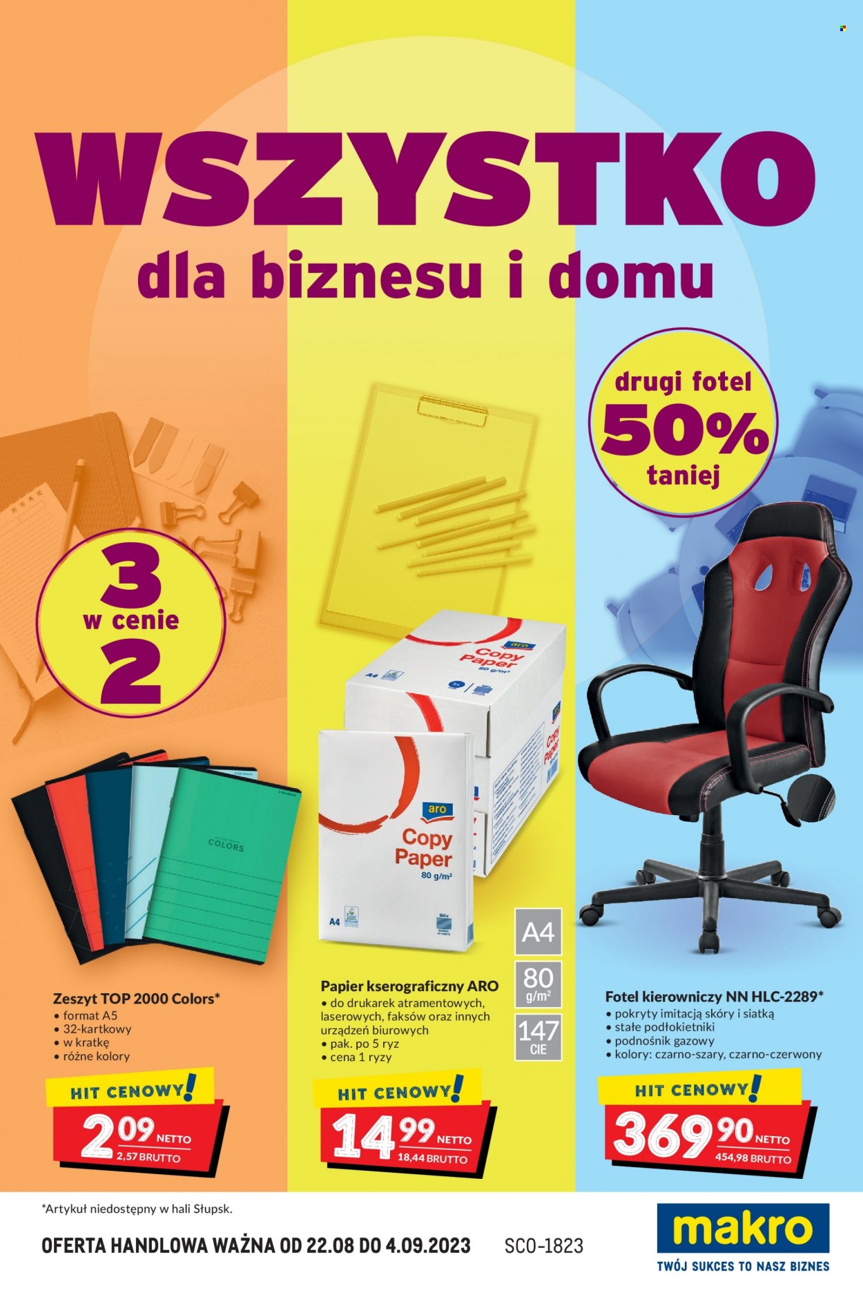 Gazetka Makro - 22.08.2023 - 4.09.2023. Strona 1