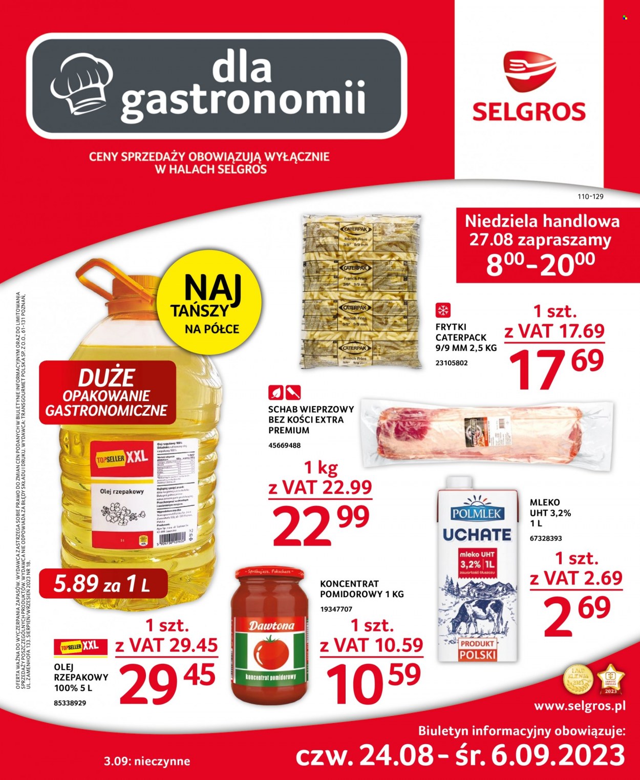 Gazetka Selgros - 24.08.2023 - 6.09.2023. Strona 1