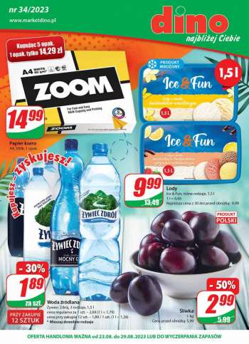 Gazetka Dino - 23.08.2023 - 29.08.2023.
