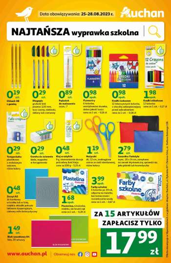 Gazetka Auchan - 25.08.2023 - 28.08.2023.