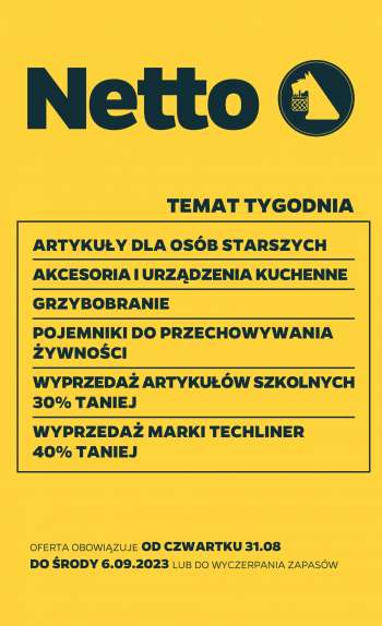 Gazetka Netto - 31.08.2023 - 6.09.2023.