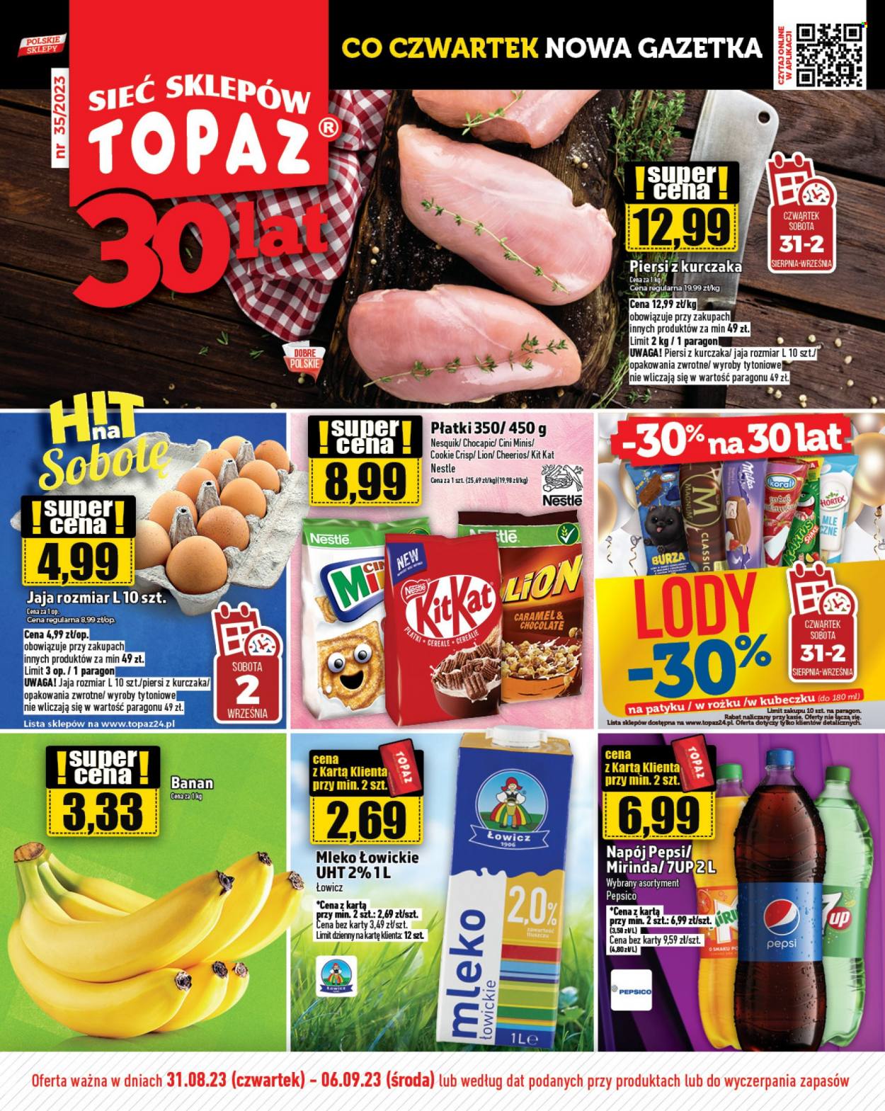 Gazetka Topaz - 31.08.2023 - 6.09.2023. Strona 1
