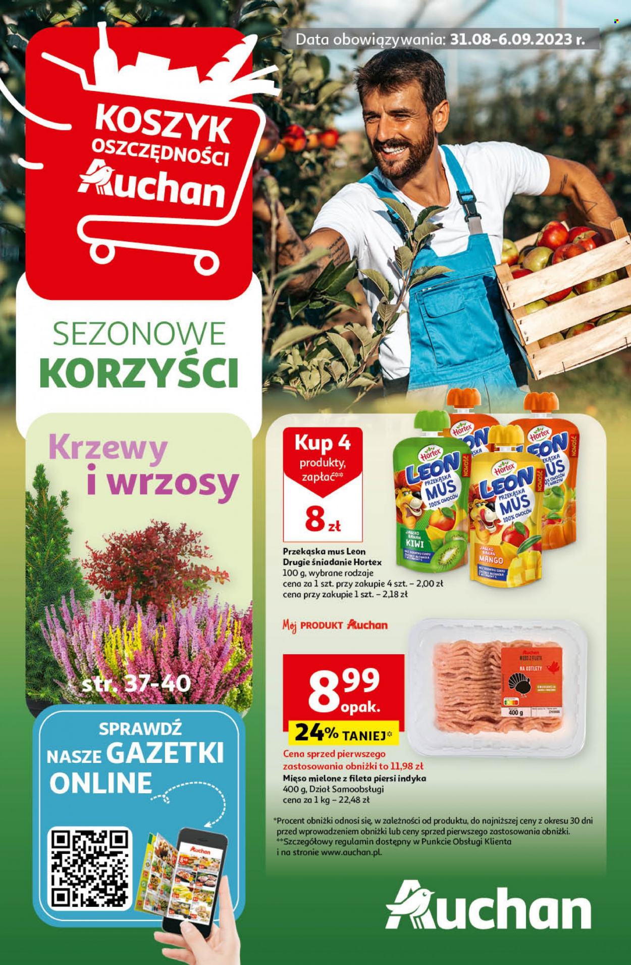 Gazetka Auchan - 31.08.2023 - 6.09.2023. Strona 1