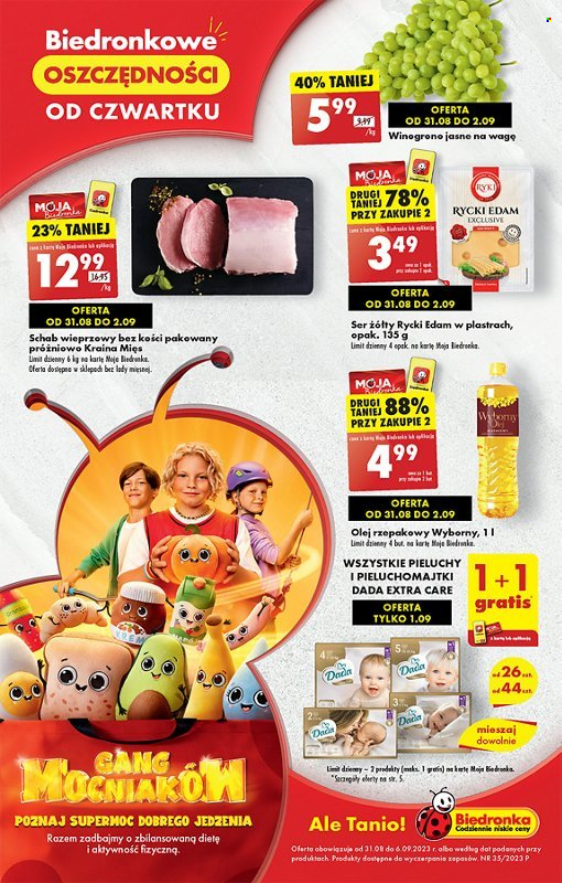 Gazetka Biedronka - 31.08.2023 - 6.09.2023. Strona 1