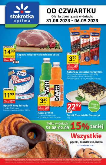 Gazetka Stokrotka Optima - 31.08.2023 - 6.09.2023.