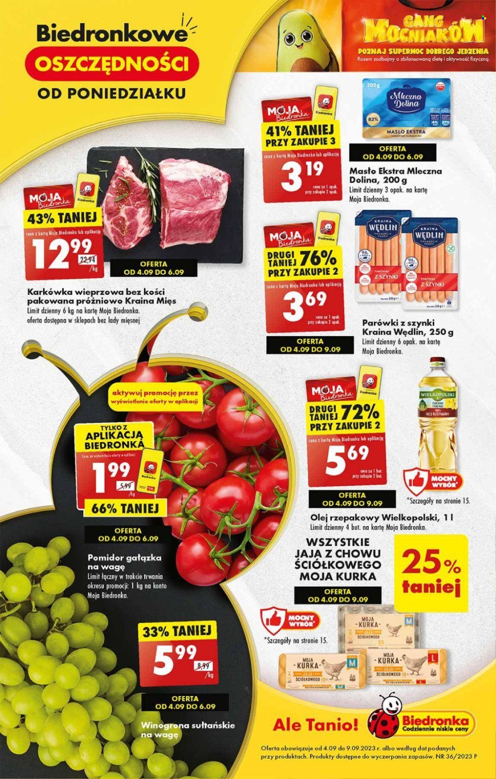 Gazetka Biedronka - 4.09.2023 - 9.09.2023. Strona 1
