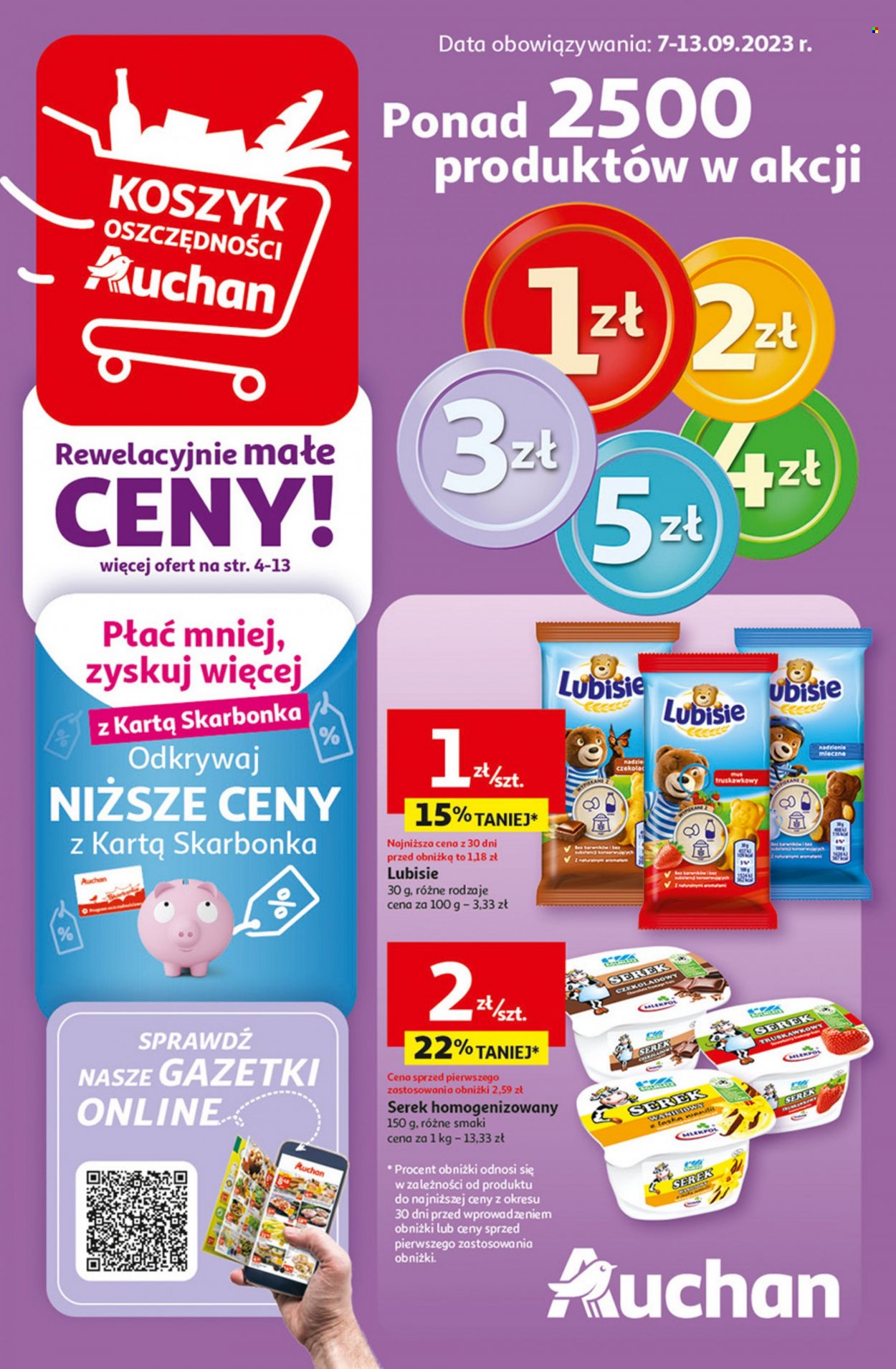 Gazetka Auchan - 7.09.2023 - 13.09.2023. Strona 1