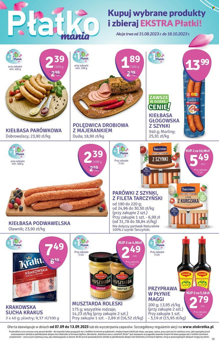 Gazetka Stokrotka Optima - 7.09.2023 - 13.09.2023. Strona 13
