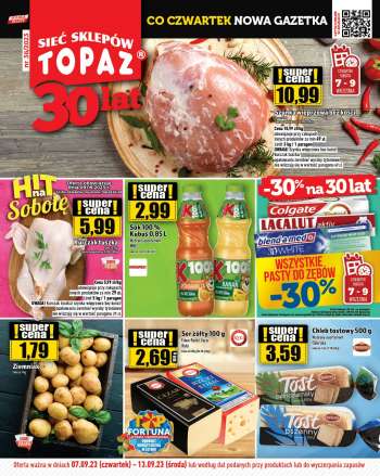 Gazetka Topaz - 7.09.2023 - 13.09.2023.