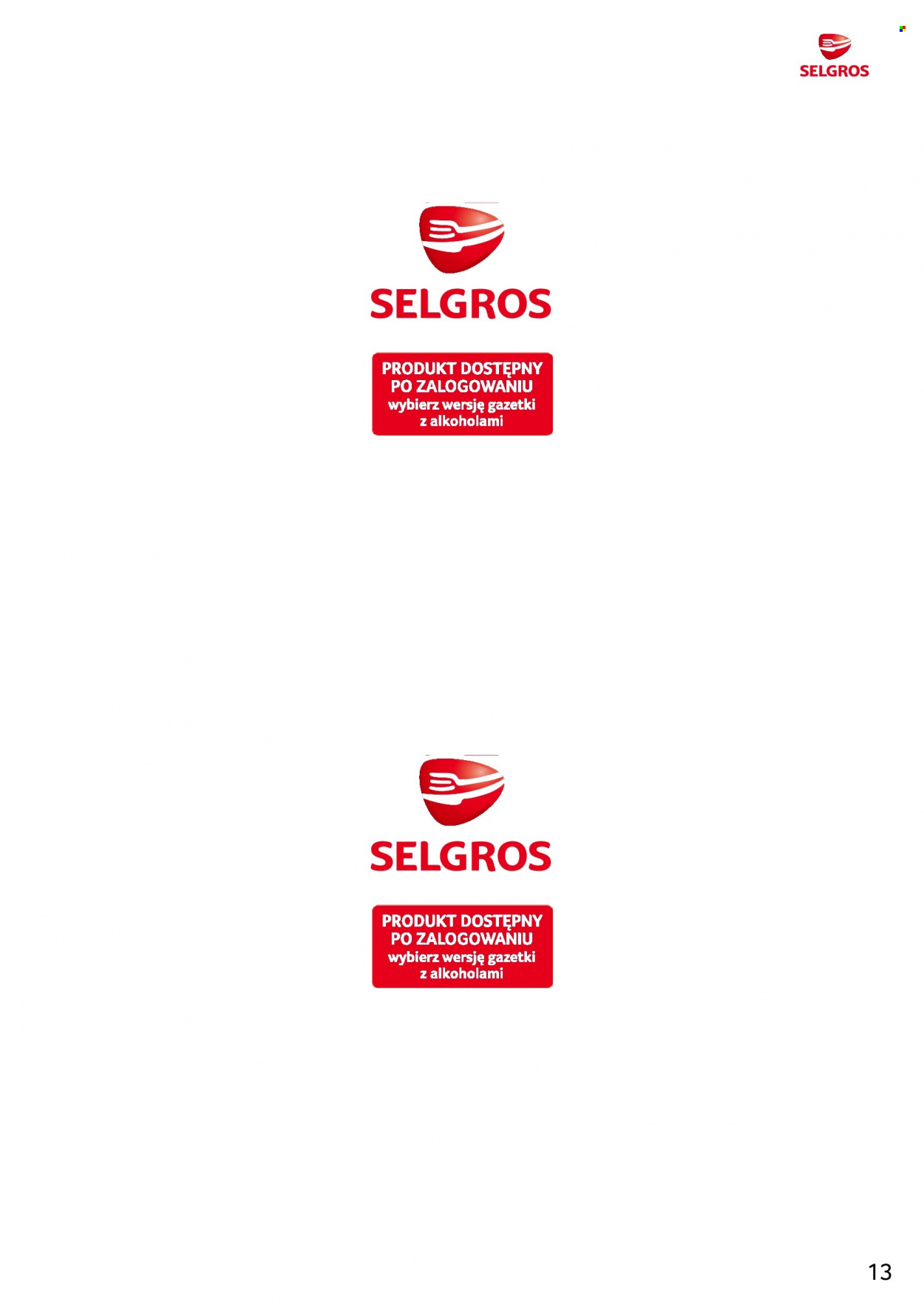 Gazetka Selgros - 7.09.2023 - 20.09.2023. Strona 13