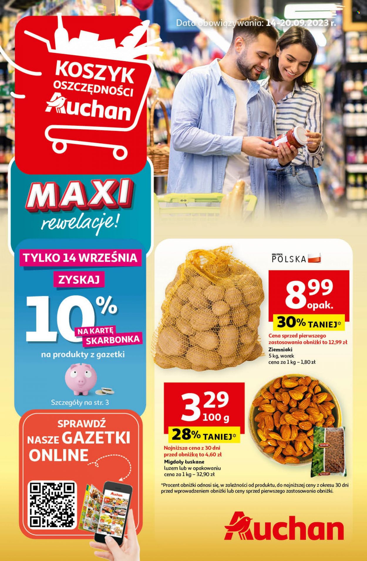 Gazetka Auchan - 14.09.2023 - 20.09.2023. Strona 1