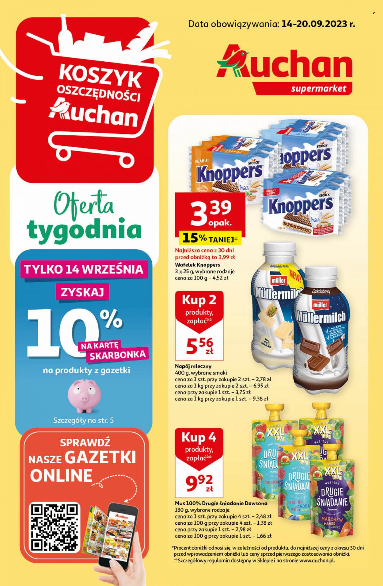 Gazetka Auchan - 14.09.2023 - 20.09.2023. Strona 1