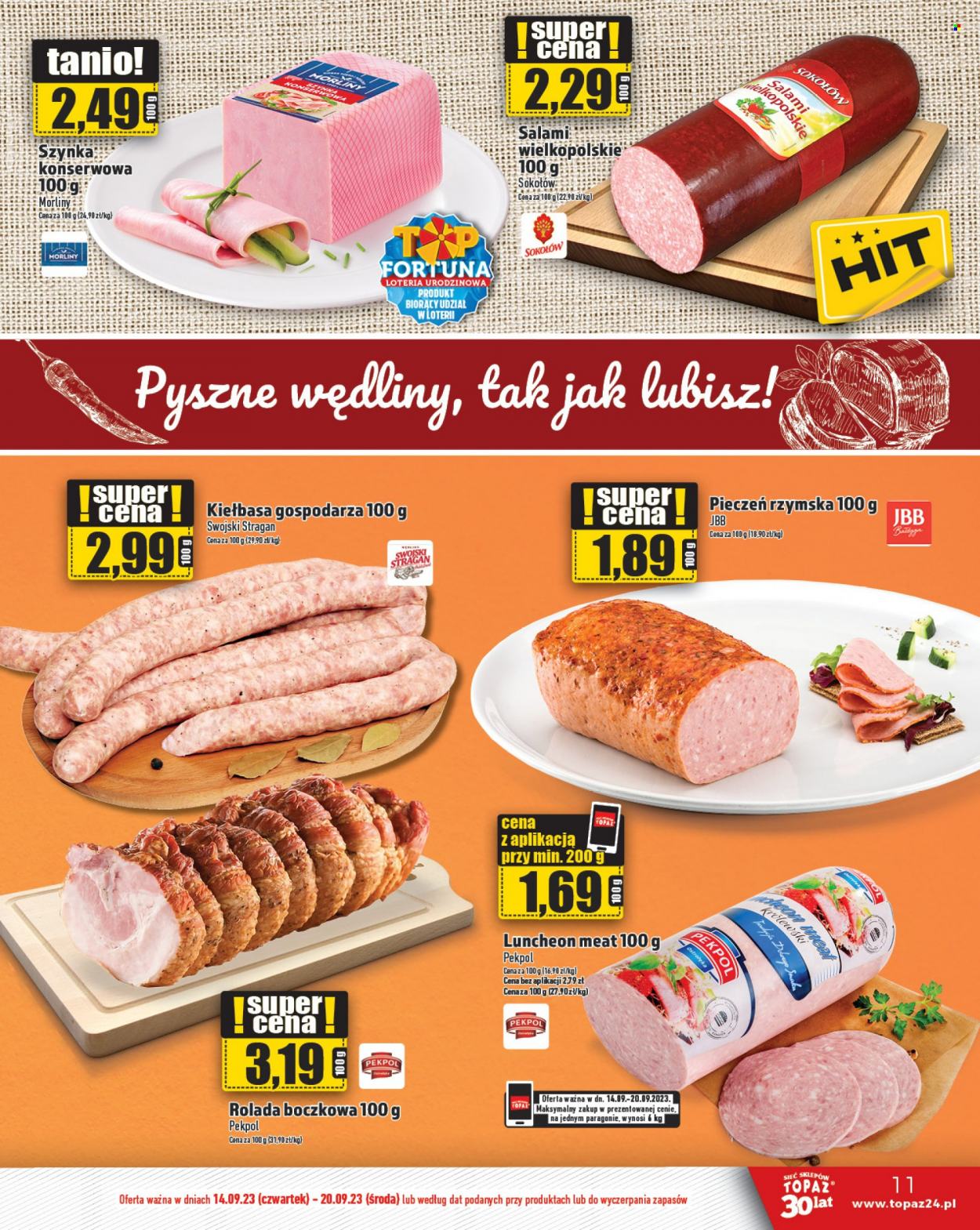 Gazetka Topaz - 14.09.2023 - 20.09.2023. Strona 11