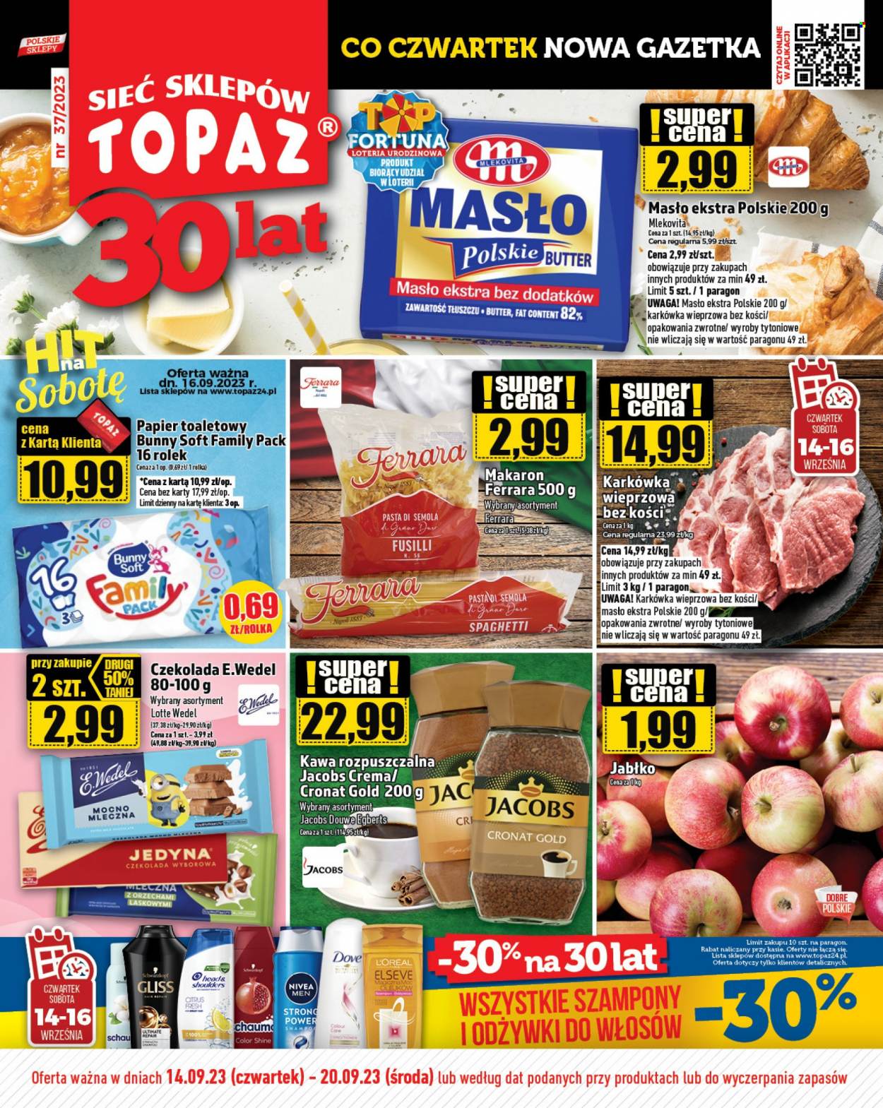 Gazetka Topaz - 14.09.2023 - 20.09.2023. Strona 1