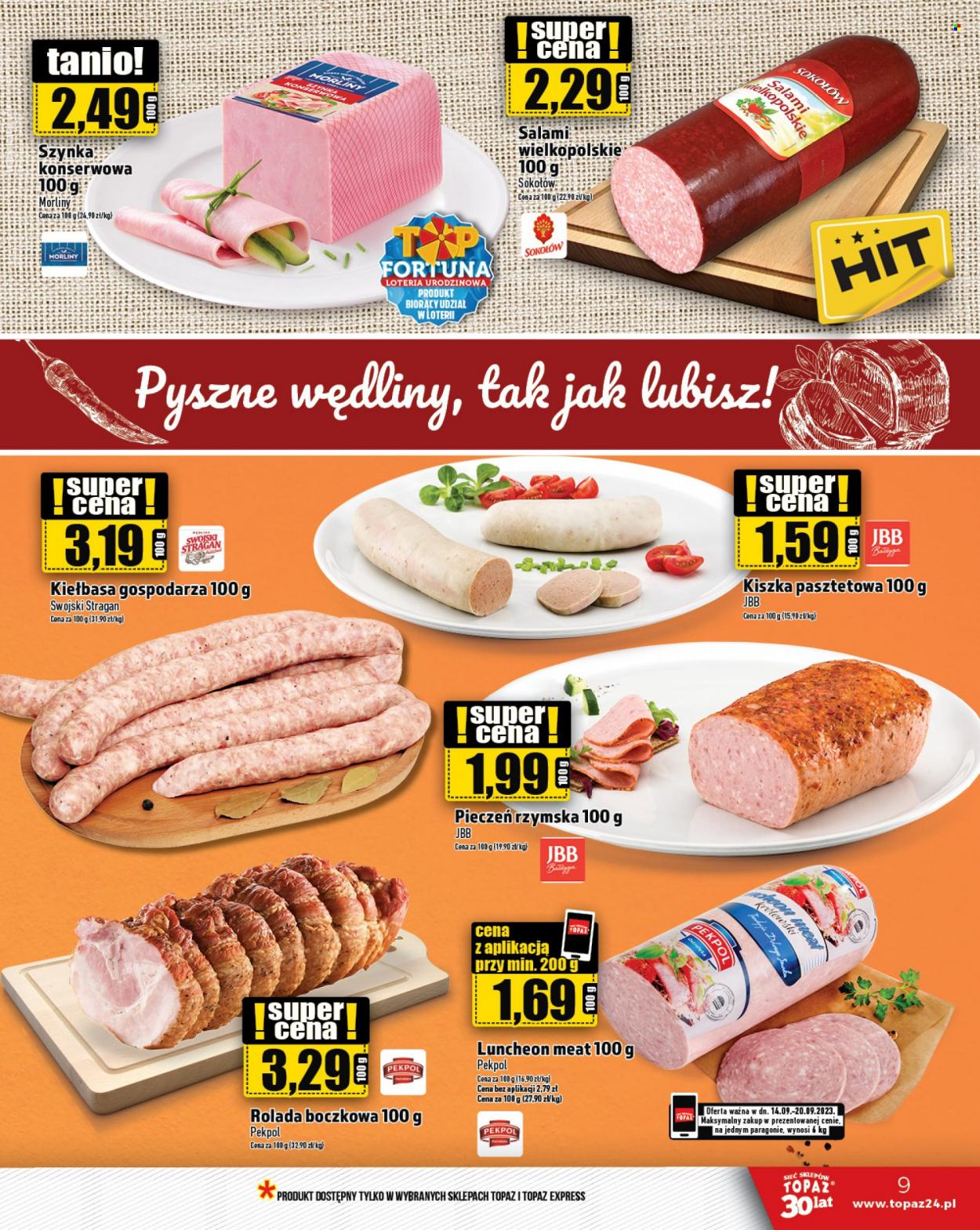 Gazetka Topaz - 14.09.2023 - 20.09.2023. Strona 9