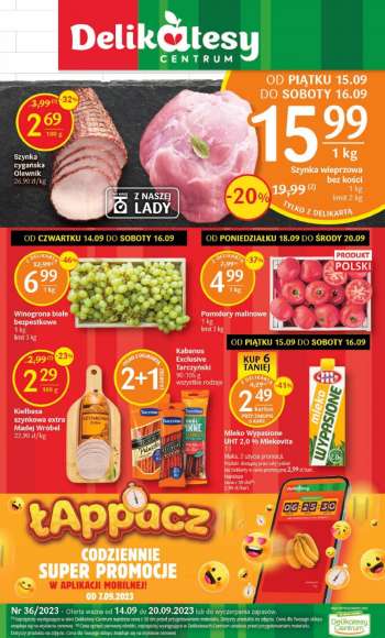 Leták Delikatesy Centrum - 14.9.2023 - 20.9.2023.