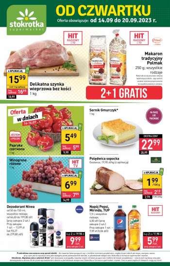 Prospekte Stokrotka Supermarket - 14.09.2023 - 20.09.2023.